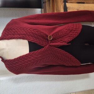 Ann Taylor, Knit Cardigan 37% Wool Blend SZ M